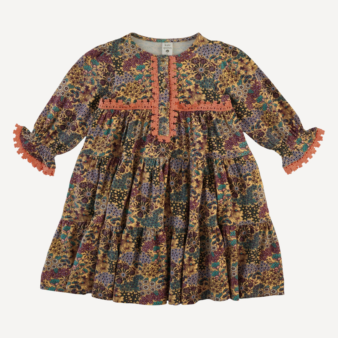 long sleeve lace prairie dress | taffy ditsy | bamboo