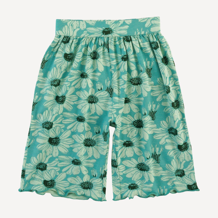 short sleeve jade set | green daisy | bamboo