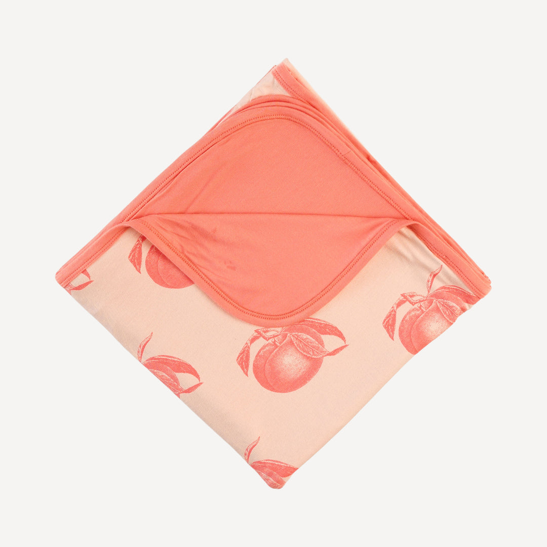 double layer blanket | vintage peaches | bamboo