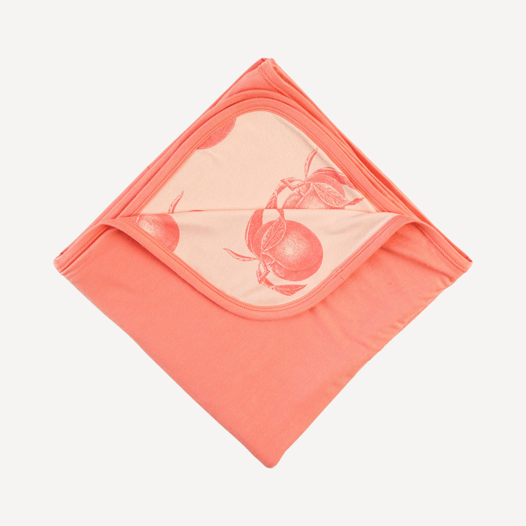 double layer blanket | vintage peaches | bamboo