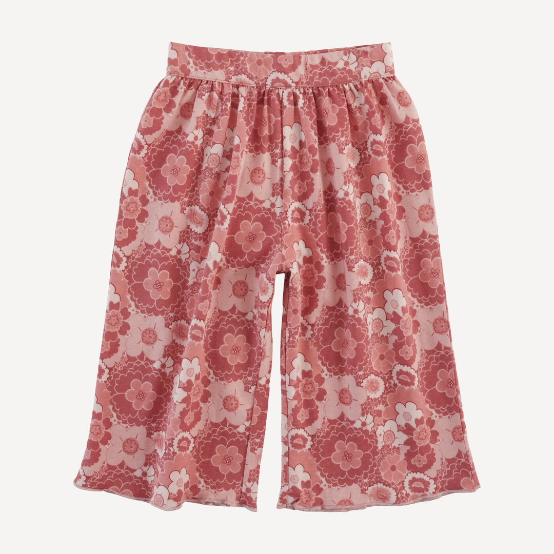 jade set | pink mid-century floral | organic cotton jersey