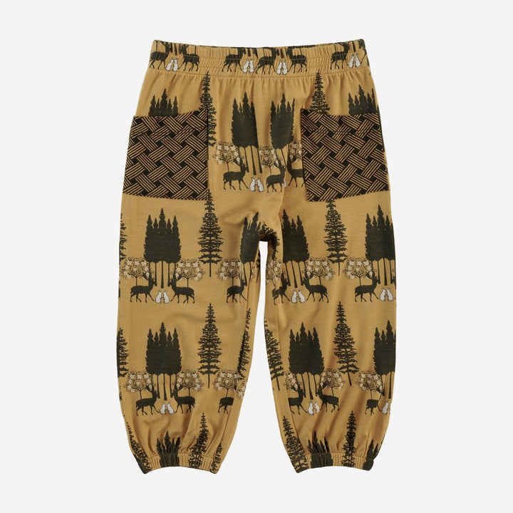 long sleeve henley hoodie + relaxed pocket jogger set | taffy magical forest | bamboo