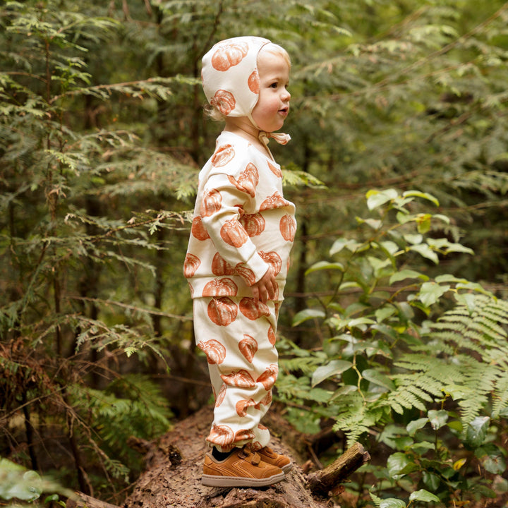 long sleeve relaxed jogger set | harvest pumpkin | organic cotton interlock