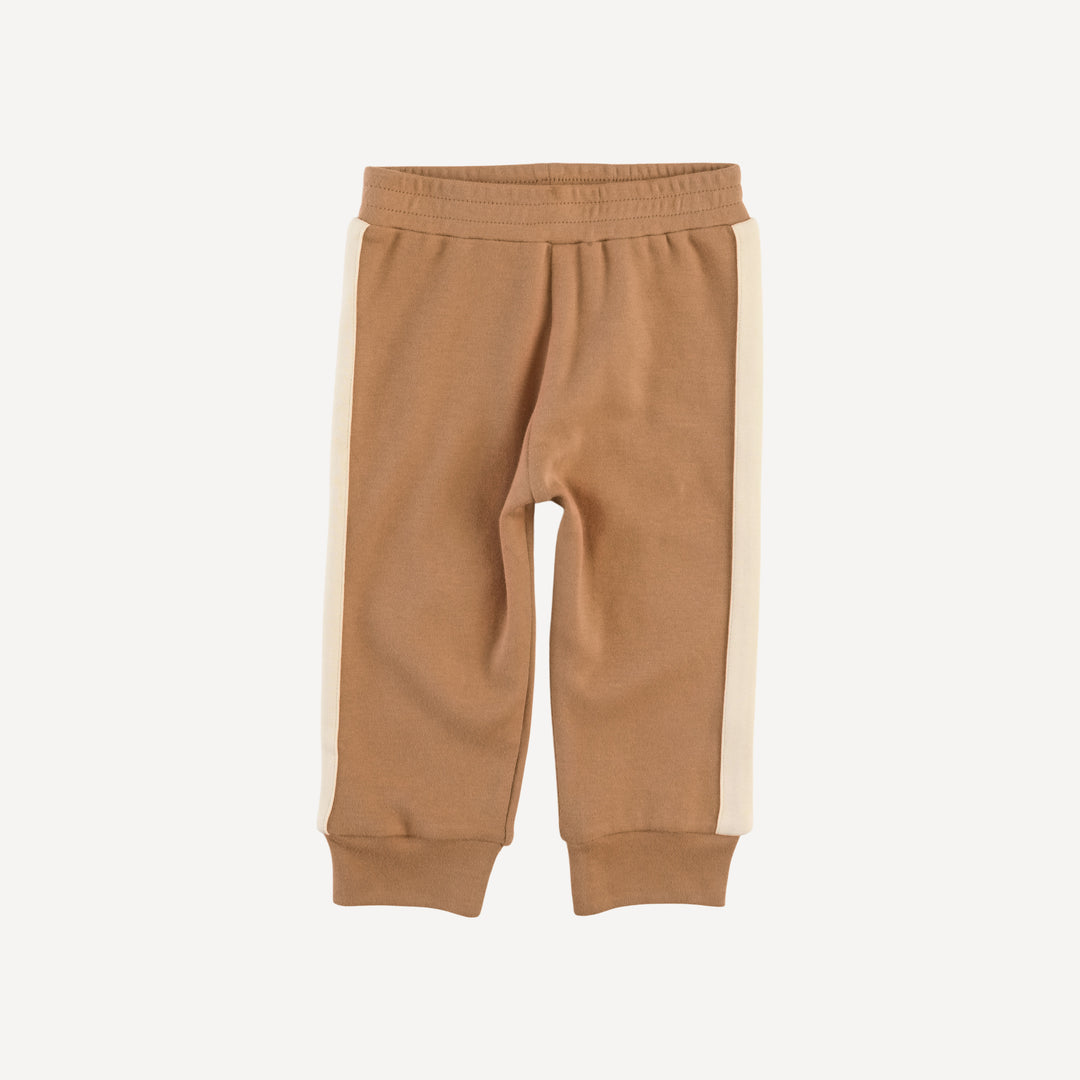 long sleeve football set | cinnamon | organic cotton interlock
