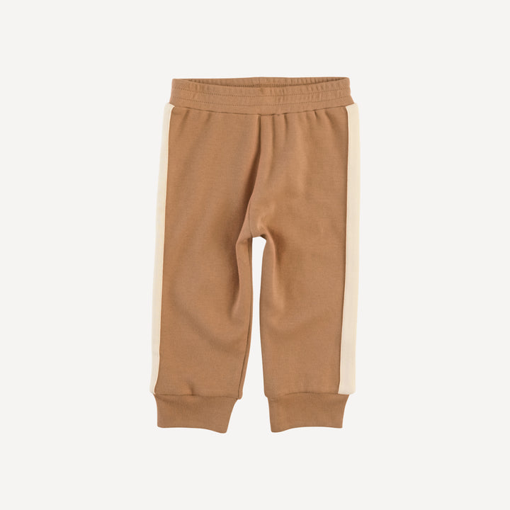 long sleeve football set | cinnamon | organic cotton interlock
