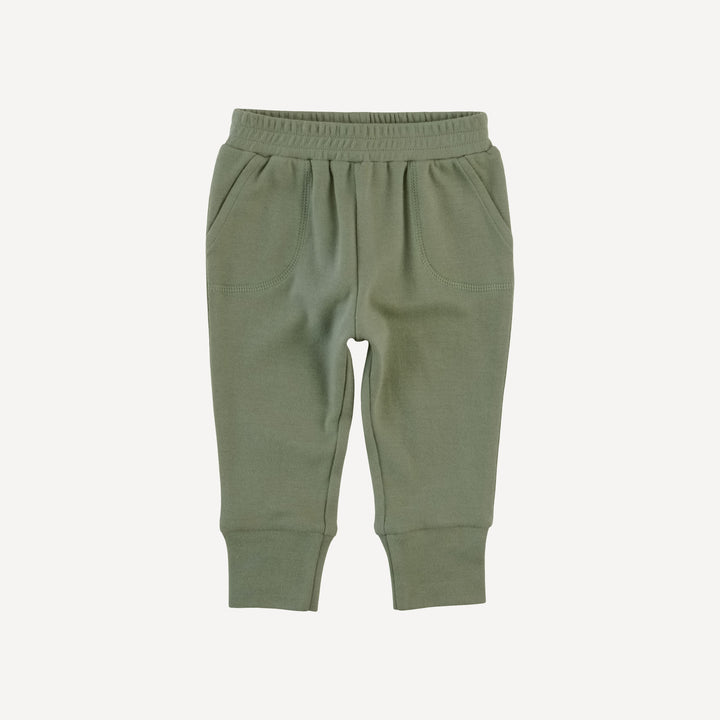 slim sport jogger | sea spray | organic cotton interlock
