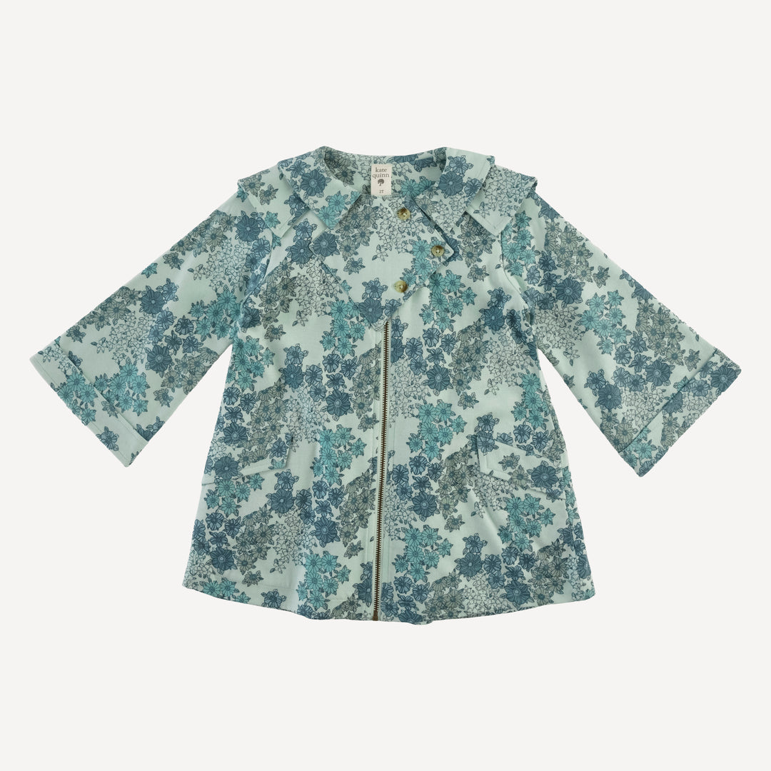 diamond yoke double collar jacket | bluebell wildflower | organic cotton jersey
