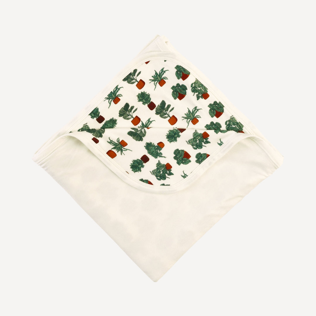 double layer blanket | houseplants | bamboo