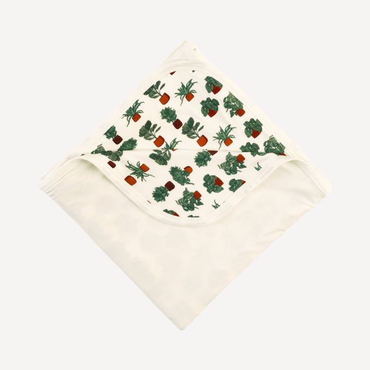 double layer blanket | houseplants | bamboo