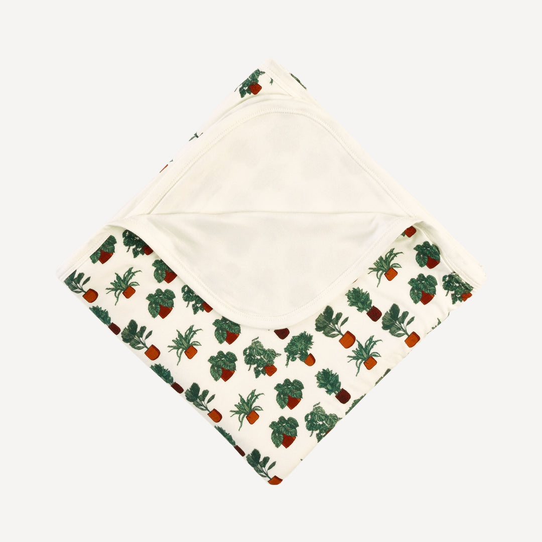 double layer blanket | houseplants | bamboo