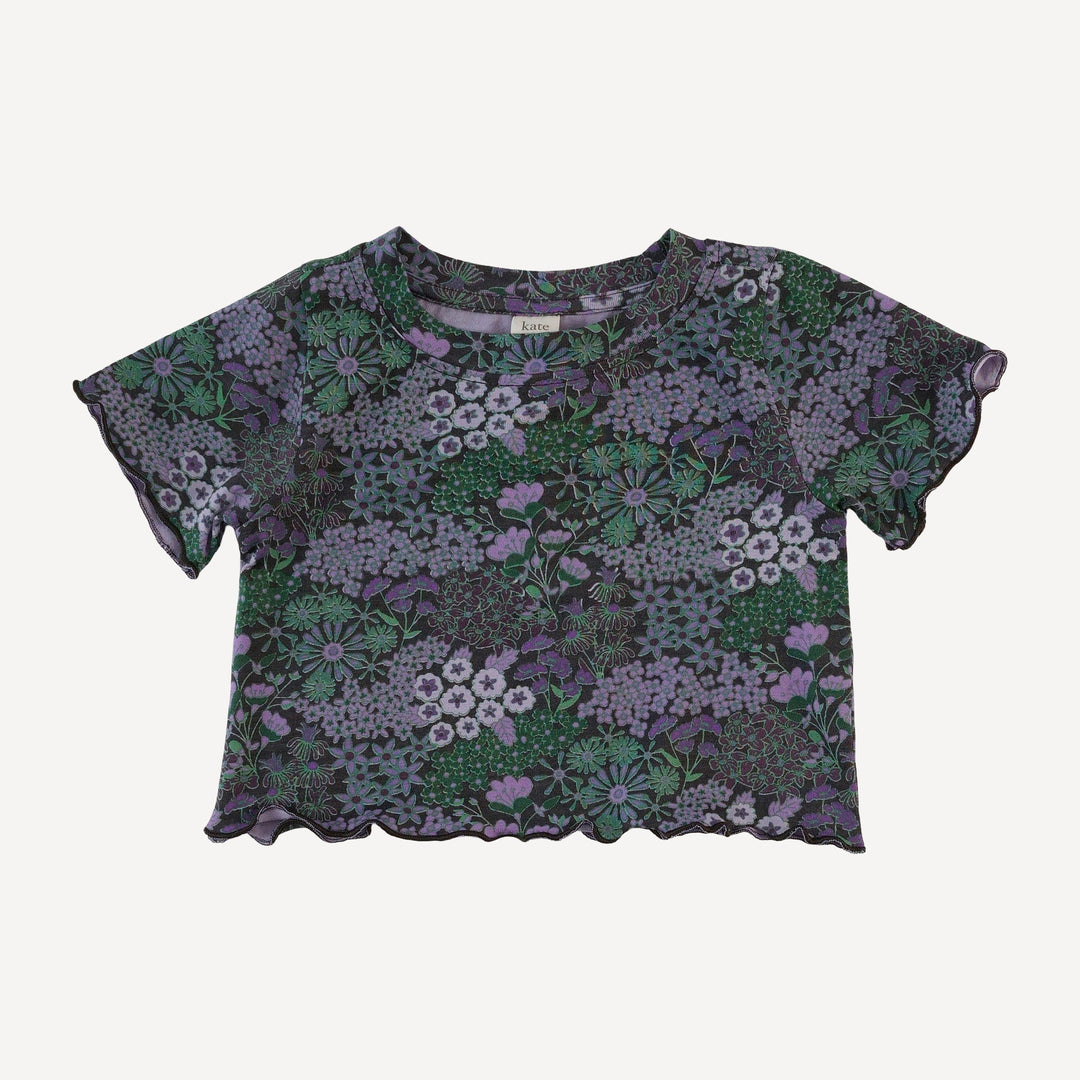 short sleeve jade set | purple ditsy | bamboo
