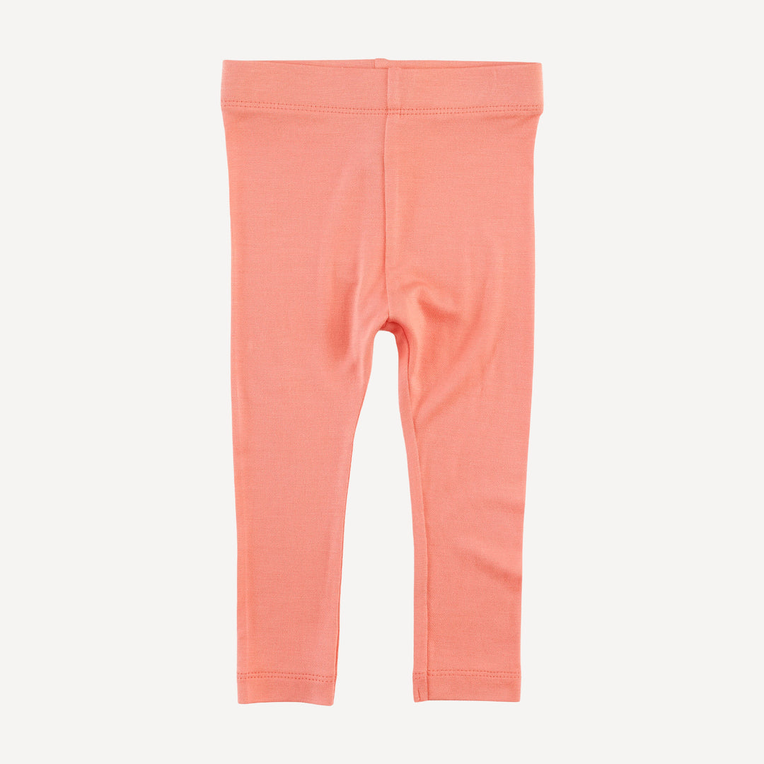 classic skinny legging | peach sorbet | bamboo