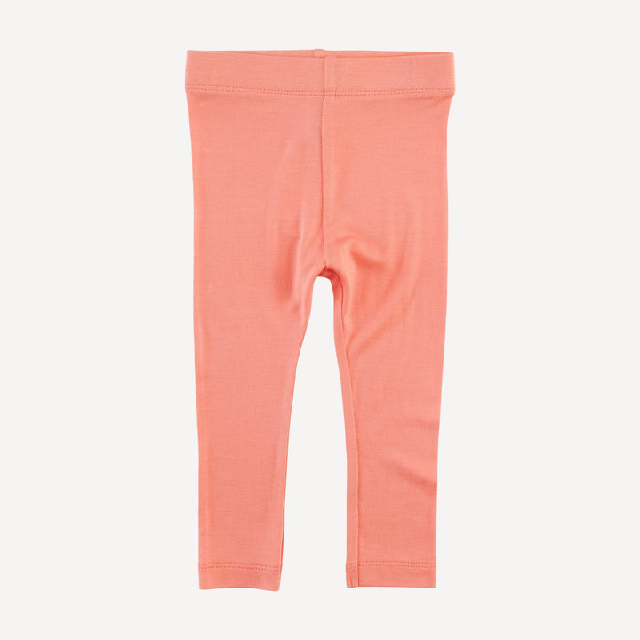 classic skinny legging | peach sorbet | bamboo