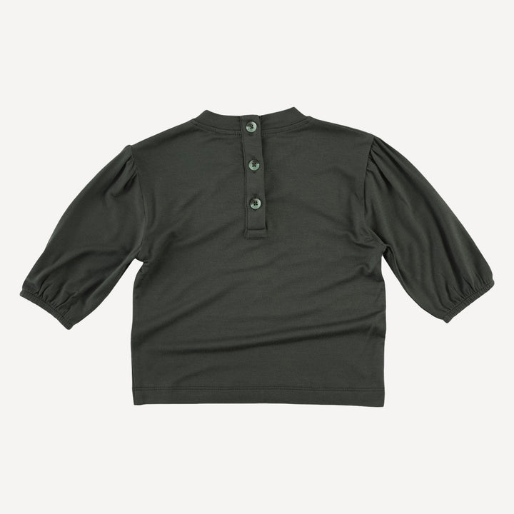 long sleeve balloon tee | beluga | bamboo