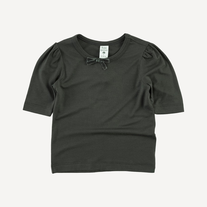 sarah bow top | beluga | bamboo