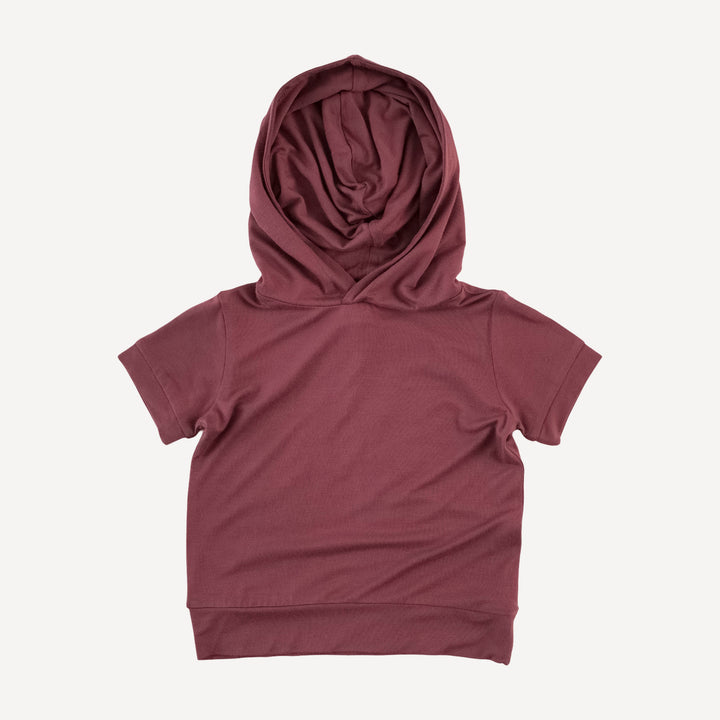 short sleeve essential boxy hoodie | apple fritter | bamboo