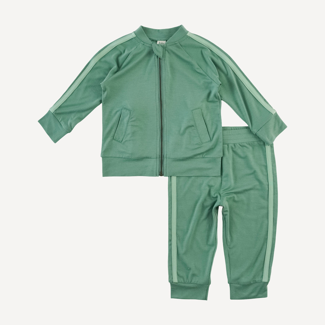retro stripe track set | malachite | bamboo
