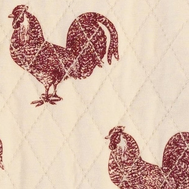 quilted pocket vest | rooster | bamboo