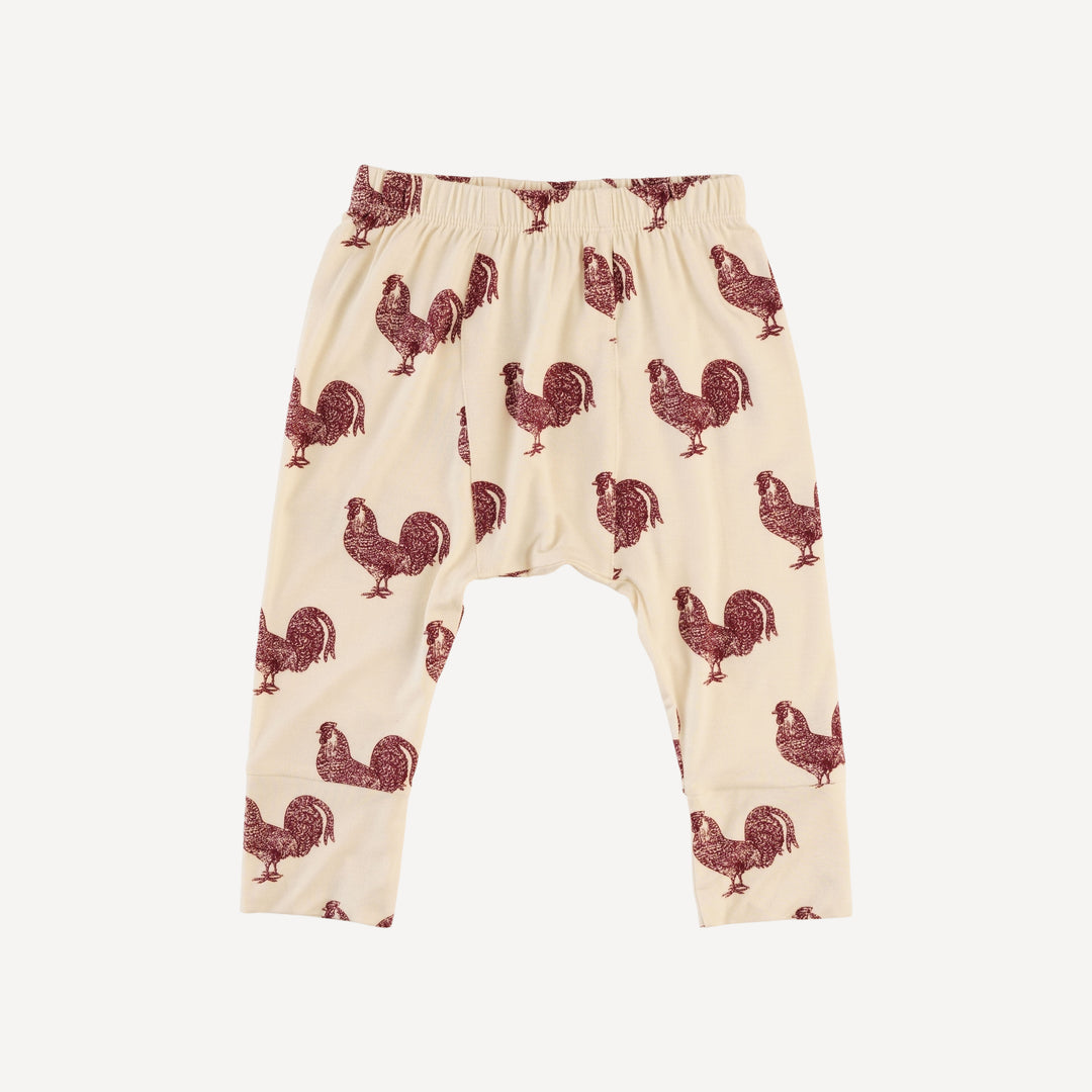 classic panda pant | rooster | bamboo
