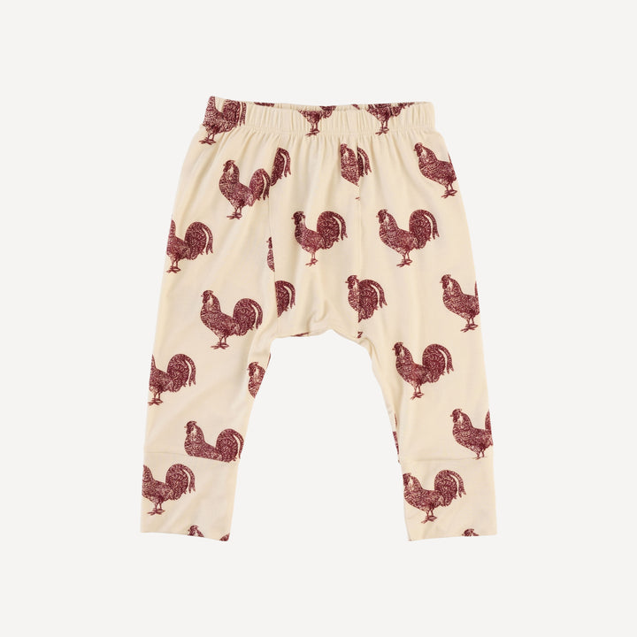 classic panda pant | rooster | bamboo
