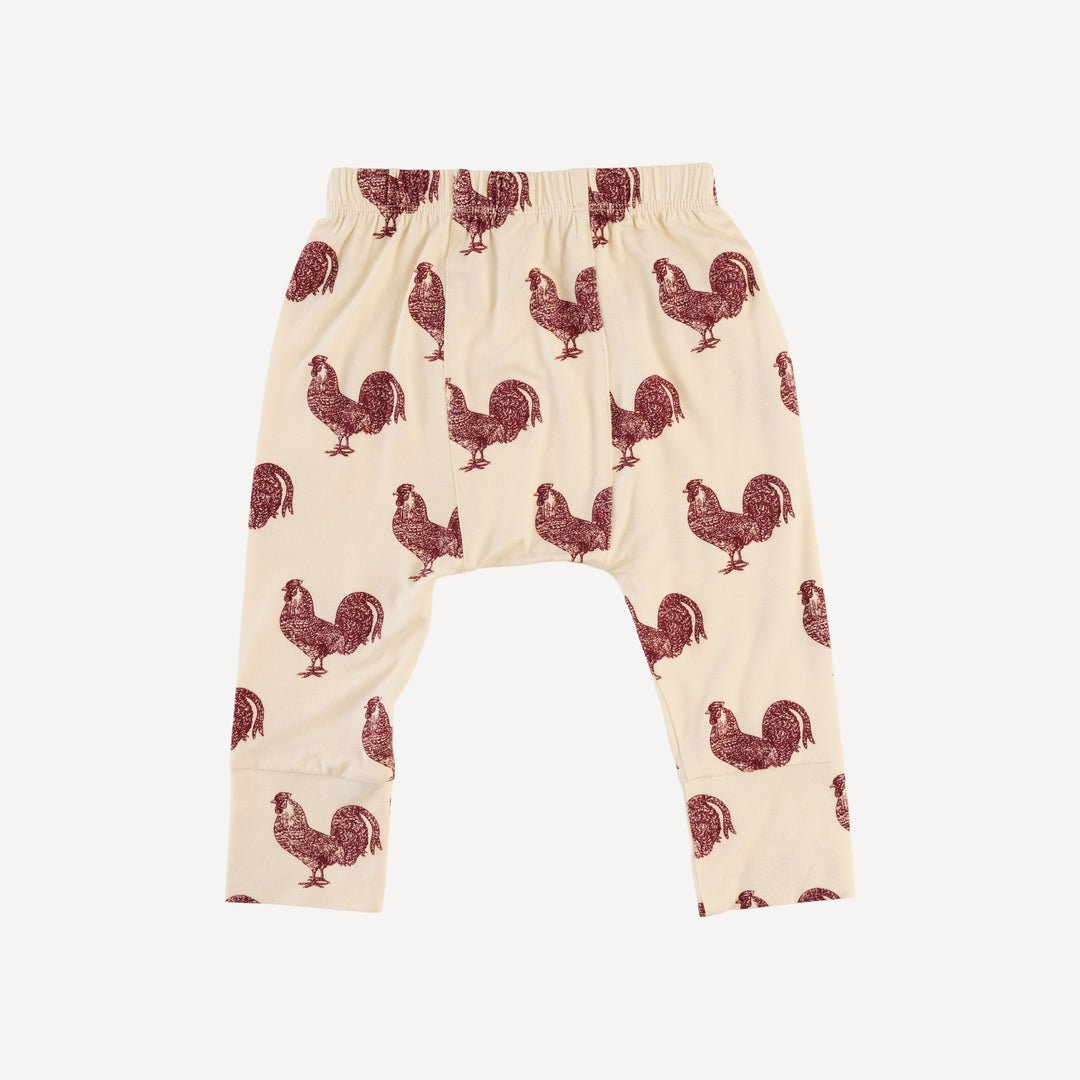 classic panda pant | rooster | bamboo