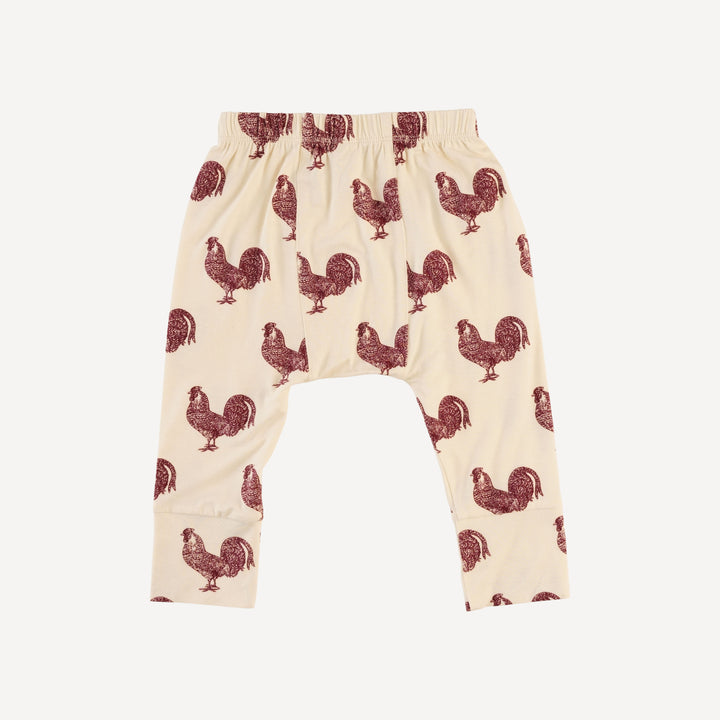 classic panda pant | rooster | bamboo