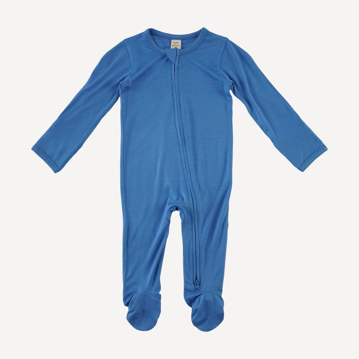 long sleeve two way zipper footie | regatta | bamboo
