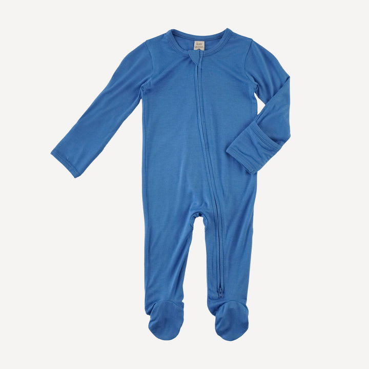 long sleeve two way zipper footie | regatta | bamboo