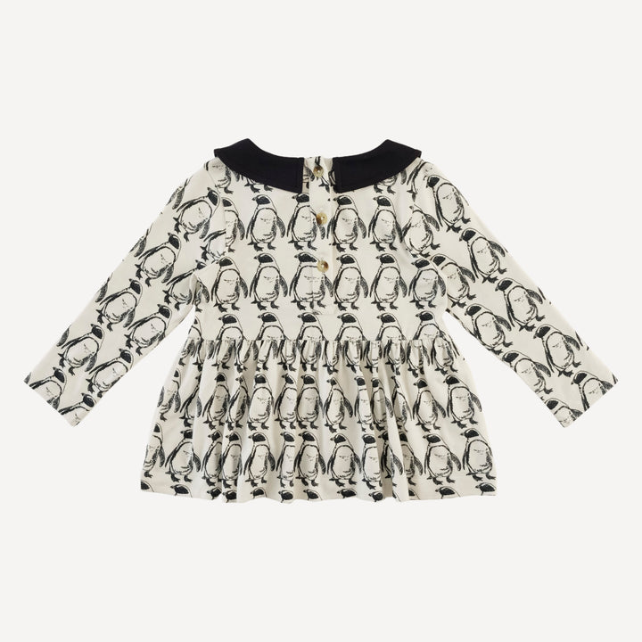 long sleeve peter pan top + legging set | penguin | bamboo