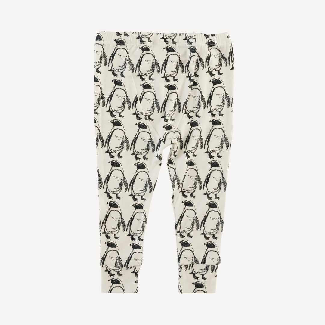 long sleeve crew neck pj set | penguin | bamboo