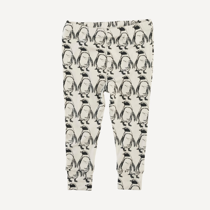 long sleeve crew neck pj set | penguin | bamboo