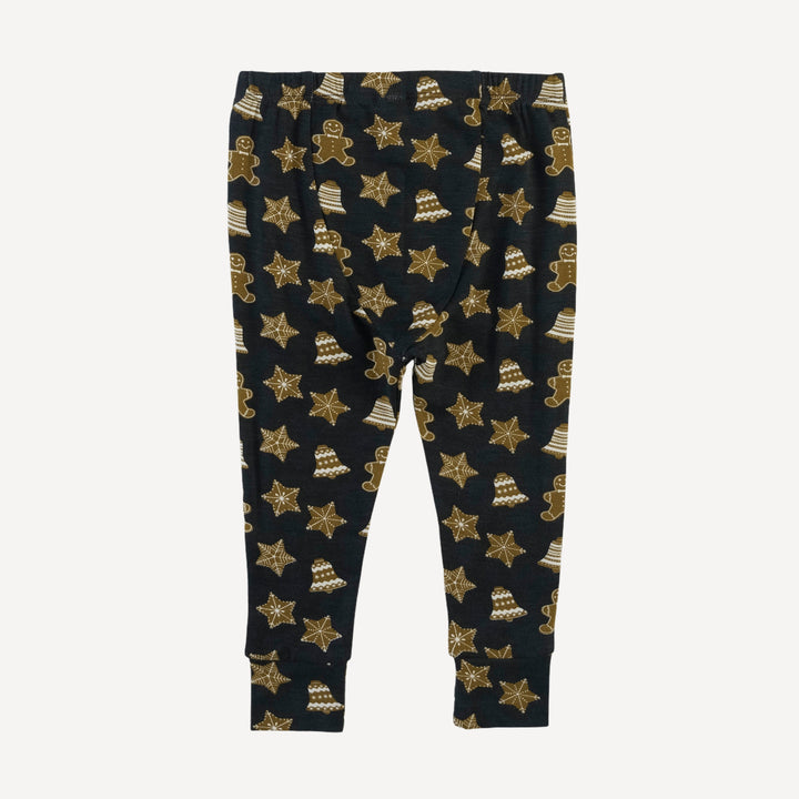 long sleeve crew neck pj set | gingerbread cookies | bamboo