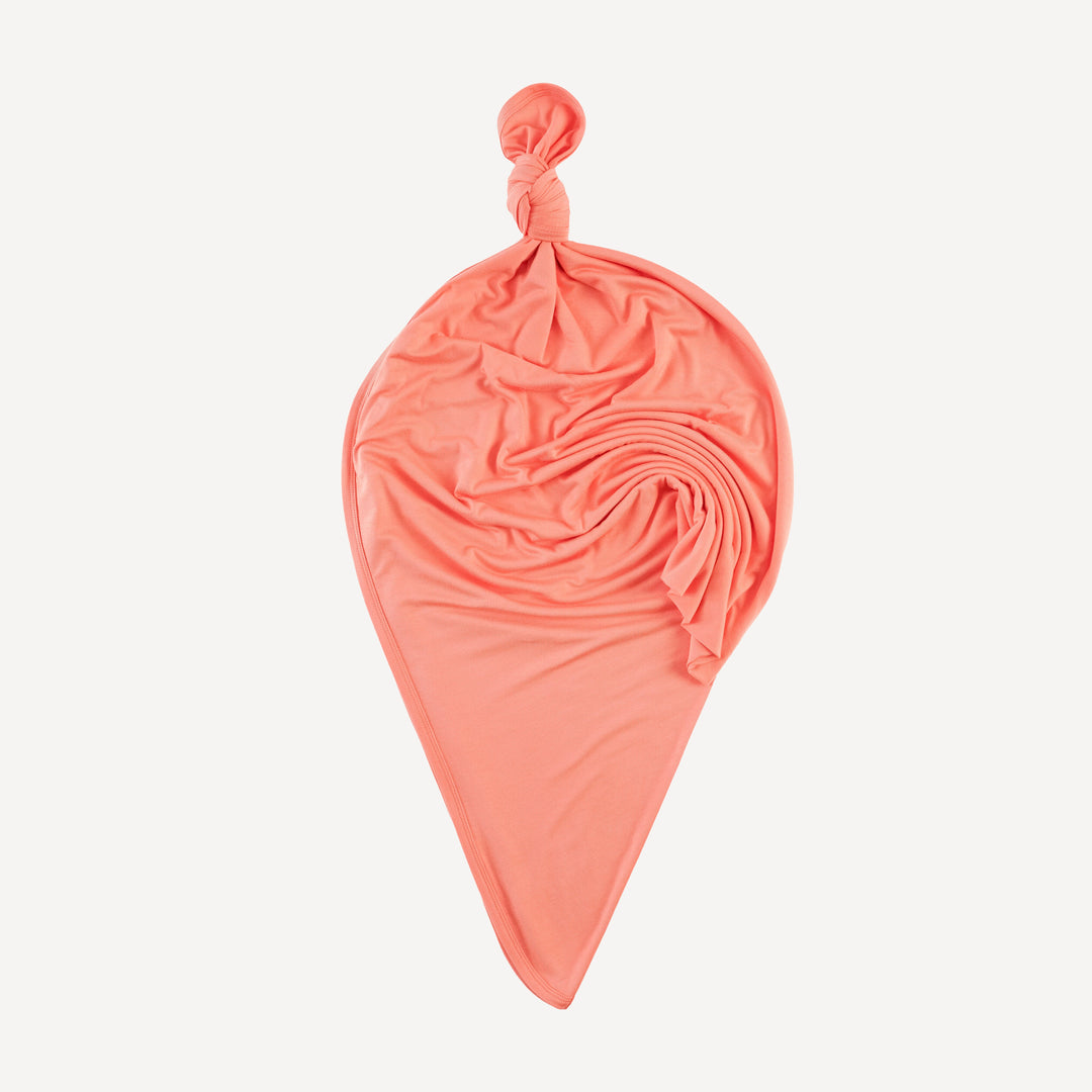 classic single layer blanket | peach sorbet | bamboo