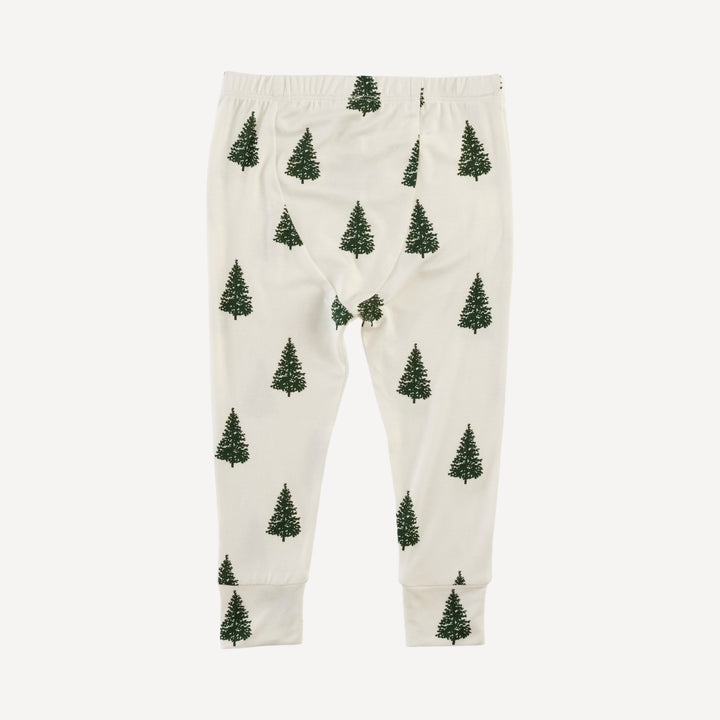 long sleeve crew neck pj set | mountain pine | bamboo