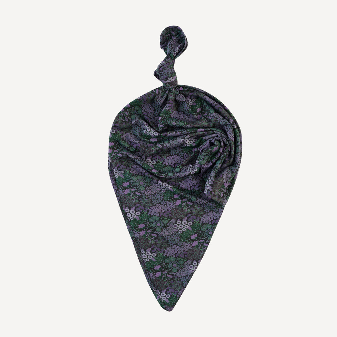 classic single layer blanket | purple ditsy | bamboo