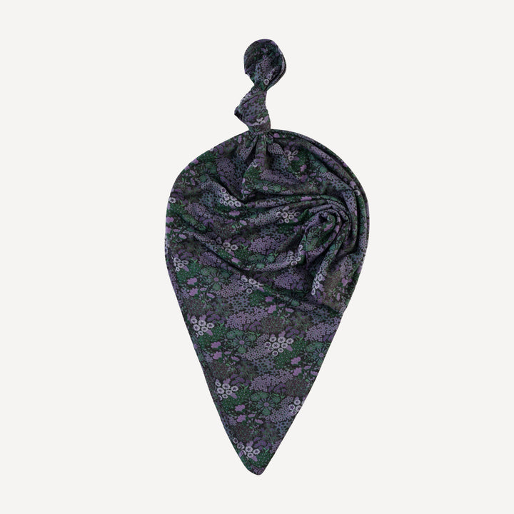 classic single layer blanket | purple ditsy | bamboo