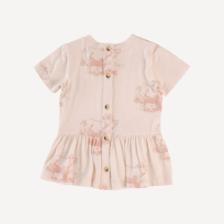 short sleeve kate set | piggies | bamboo