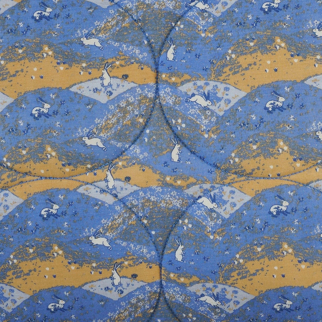 classic circle quilt | bunny fields | bamboo