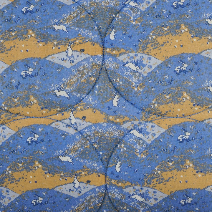 classic circle quilt | bunny fields | bamboo