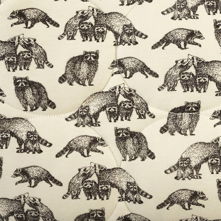 classic circle quilt | raccoons | bamboo