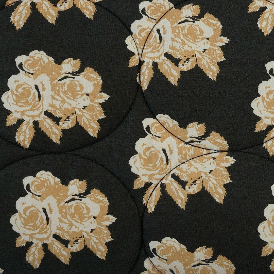 classic circle quilt | taffy rose | bamboo