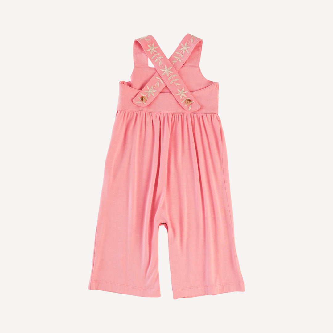 embroidered gaucho jumpsuit | quartz | bamboo