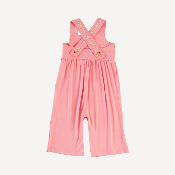embroidered gaucho jumpsuit | quartz | bamboo
