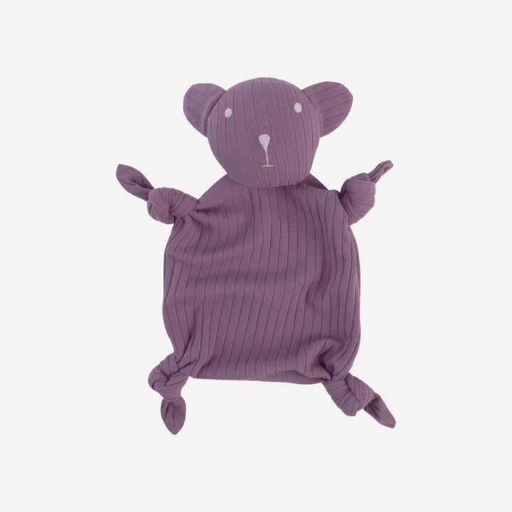 bear snuggly | grape gloss | organic cotton wide rib