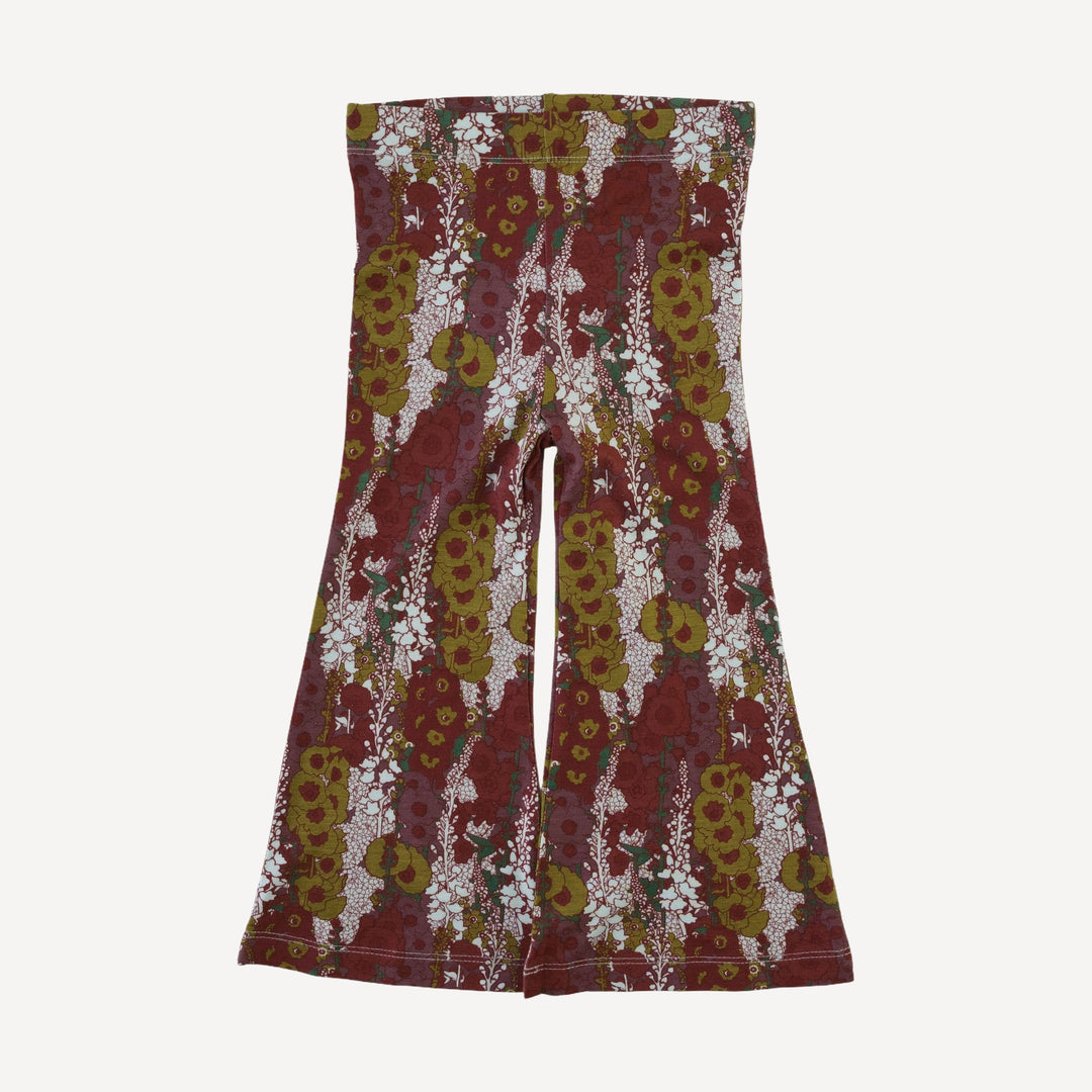 flare leg pant | hollyhock | bamboo