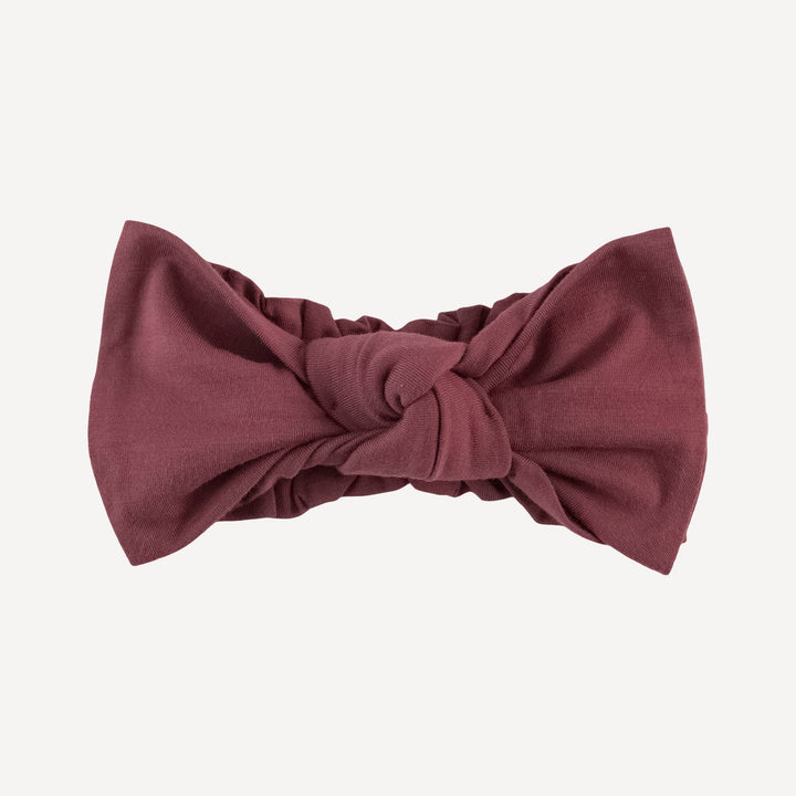 large bow elastic headband | apple fritter | bamboo