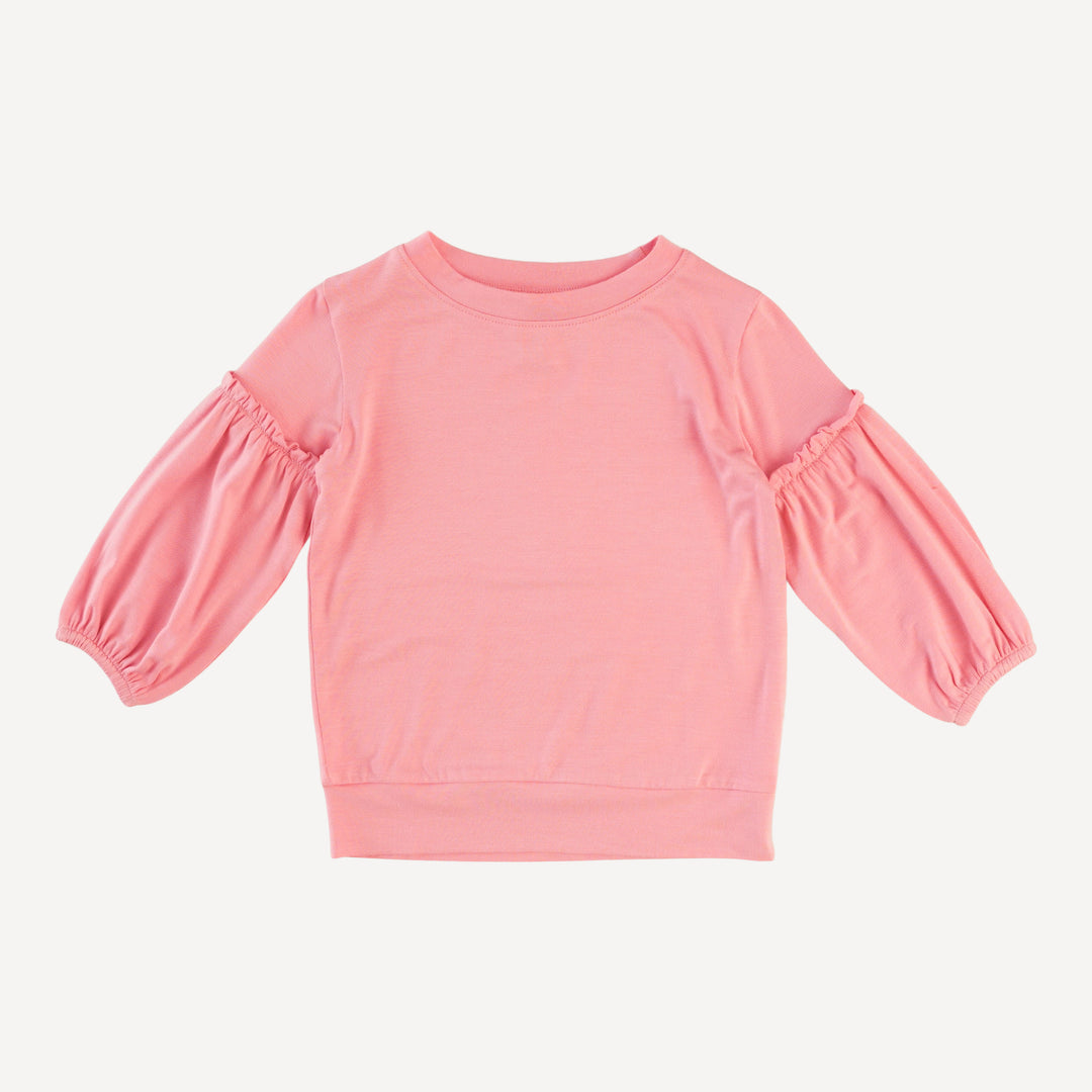 bubble sleeve sweatshirt | quartz | bamboo