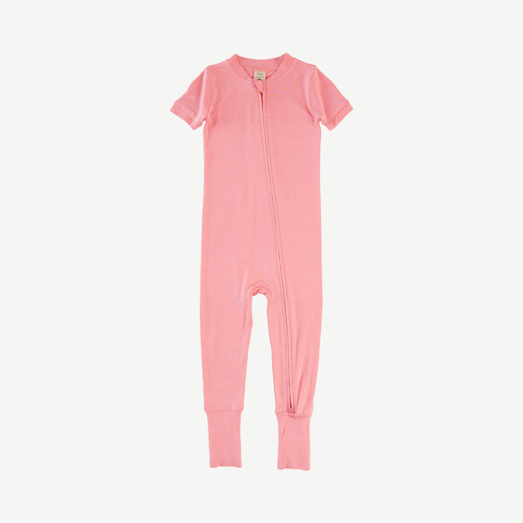 short sleeve convertible zippy pj | quartz | bamboo