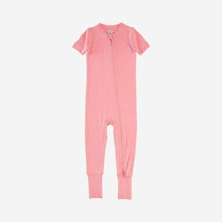 short sleeve convertible zippy pj | quartz | bamboo