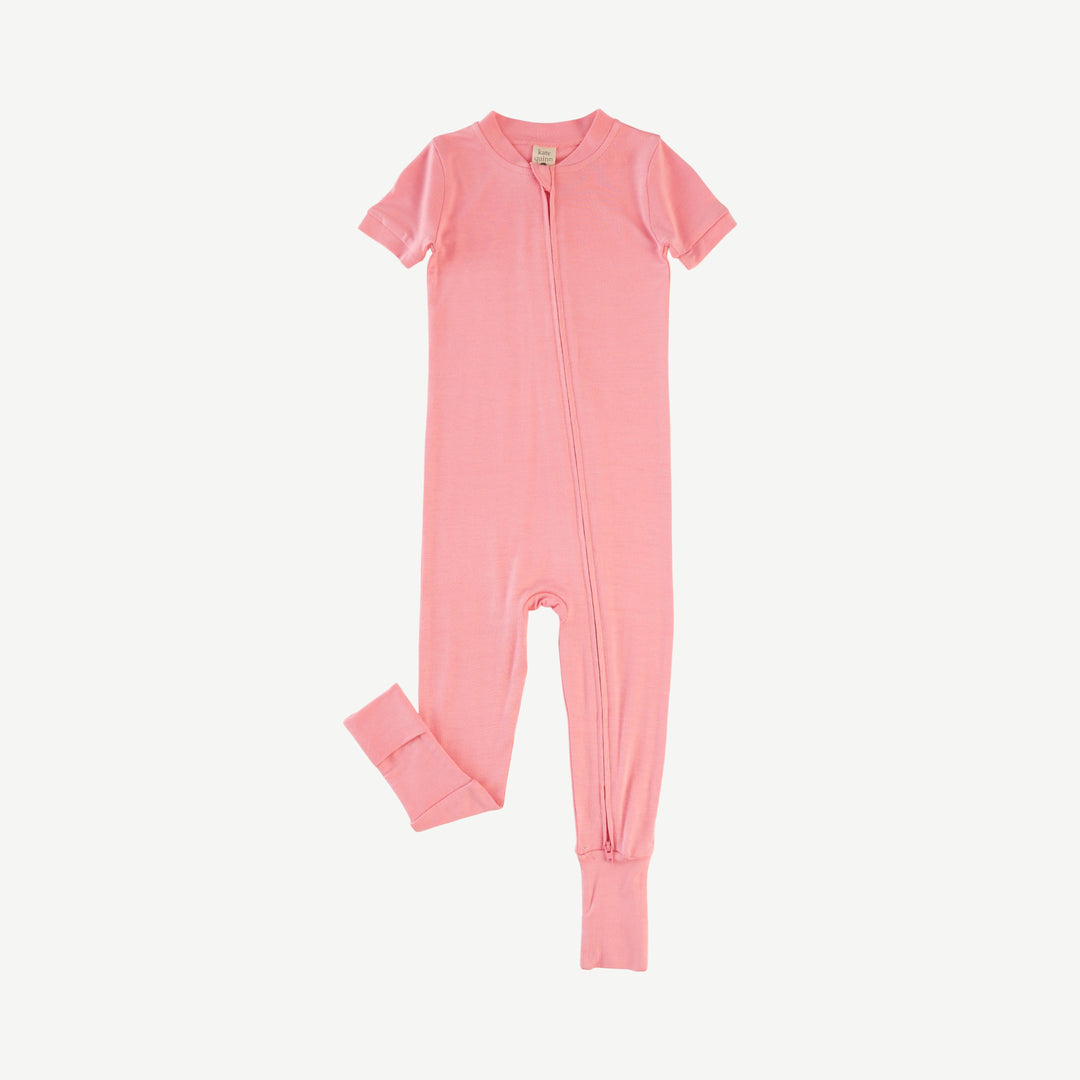 short sleeve convertible zippy pj | quartz | bamboo